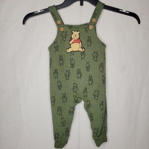Disney Green Winnie The‎ Pooh Overalls Size 12 Months